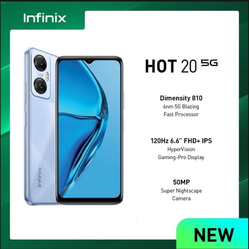 INFINIX HOT20 5G RAM 4/128GB GARANSI RESMI