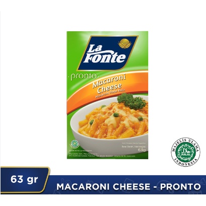 

LA FONTE MACARONI AND CHEESE INSTANT KEMASAN 63GR