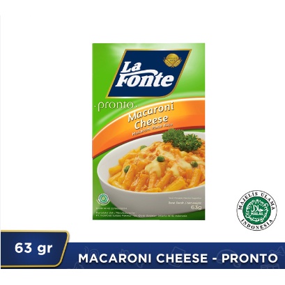 

LA FONTE MACARONI AND CHEESE INSTANT KEMASAN 63GR