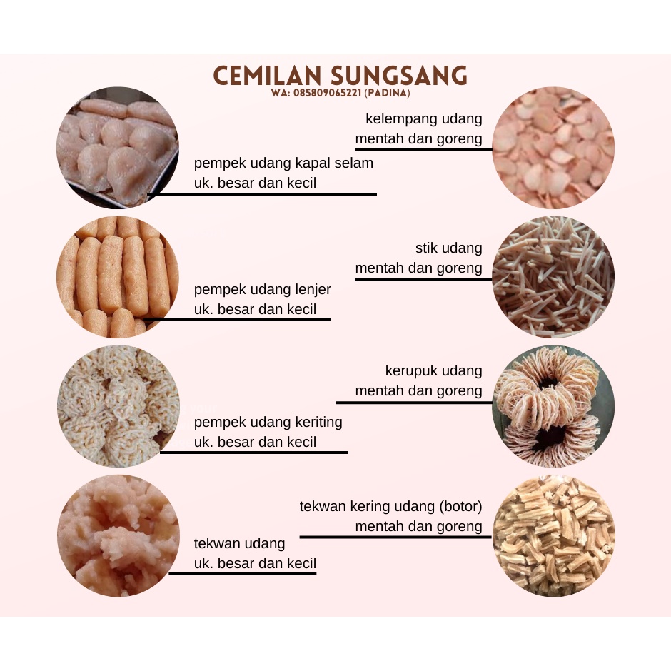 

Pempek telur kecil udang