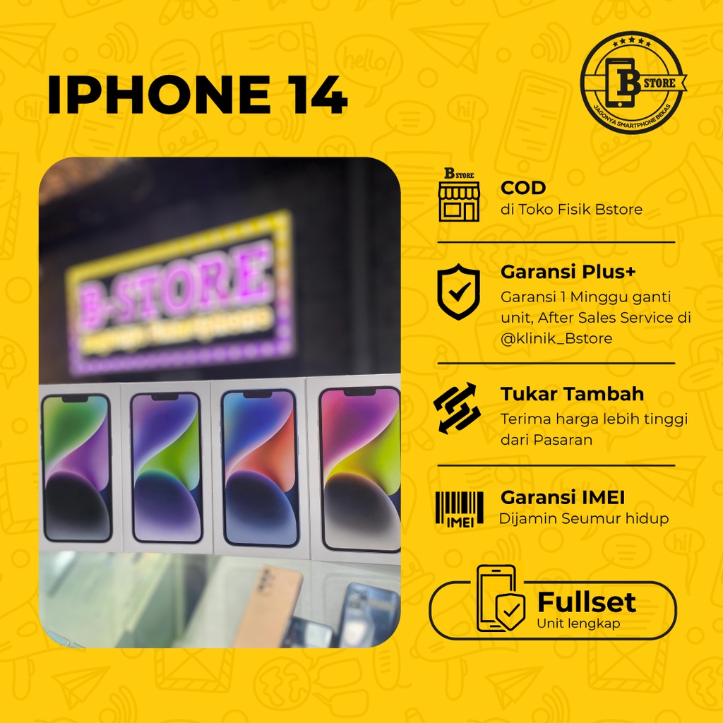 iPhone 14 256GB - NEW UNIT - GARANSI TAM - 256 GB - COD Jakarta