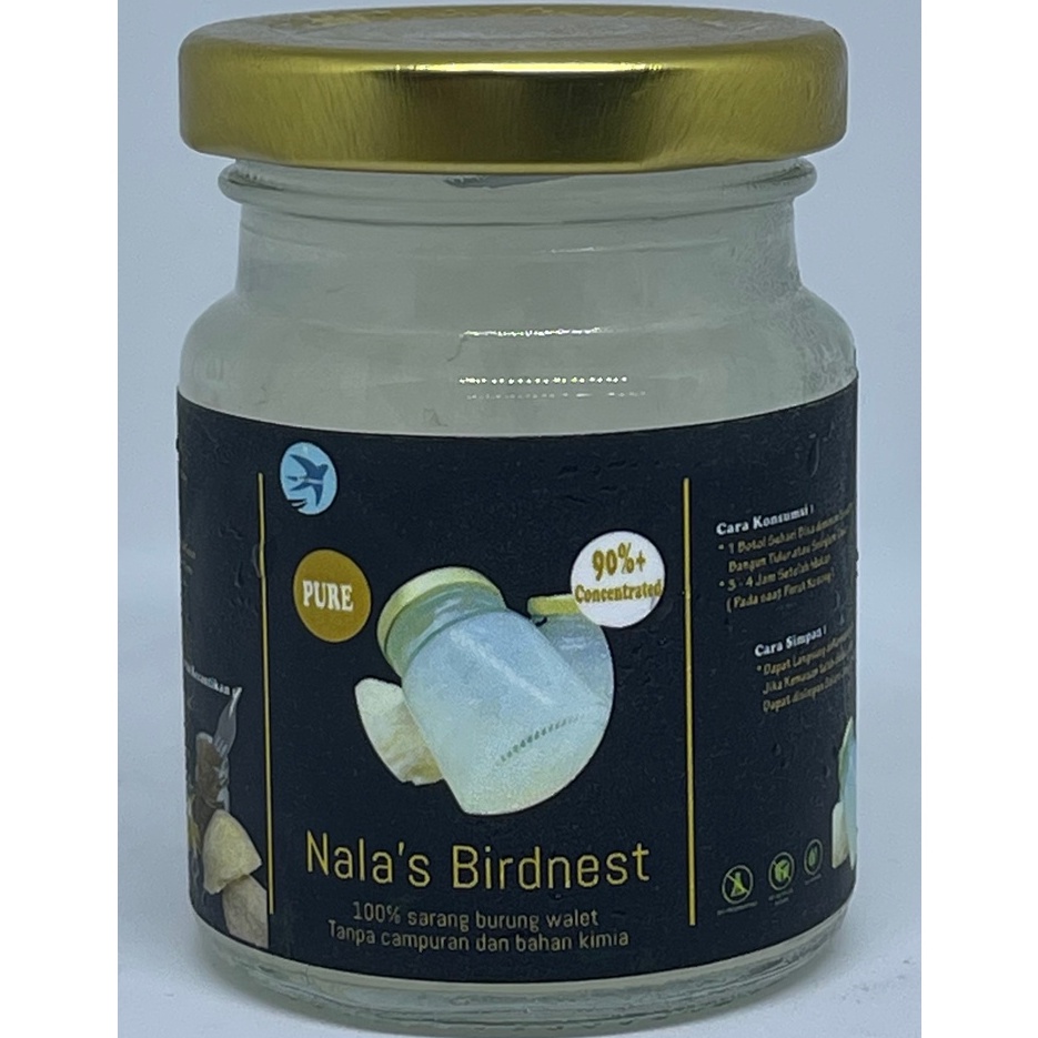 

Nala's Birdnest - 100% Pure Birdnest High Concentrate 75gr/Bottle - Minuman Sarang Burung Walet Murni