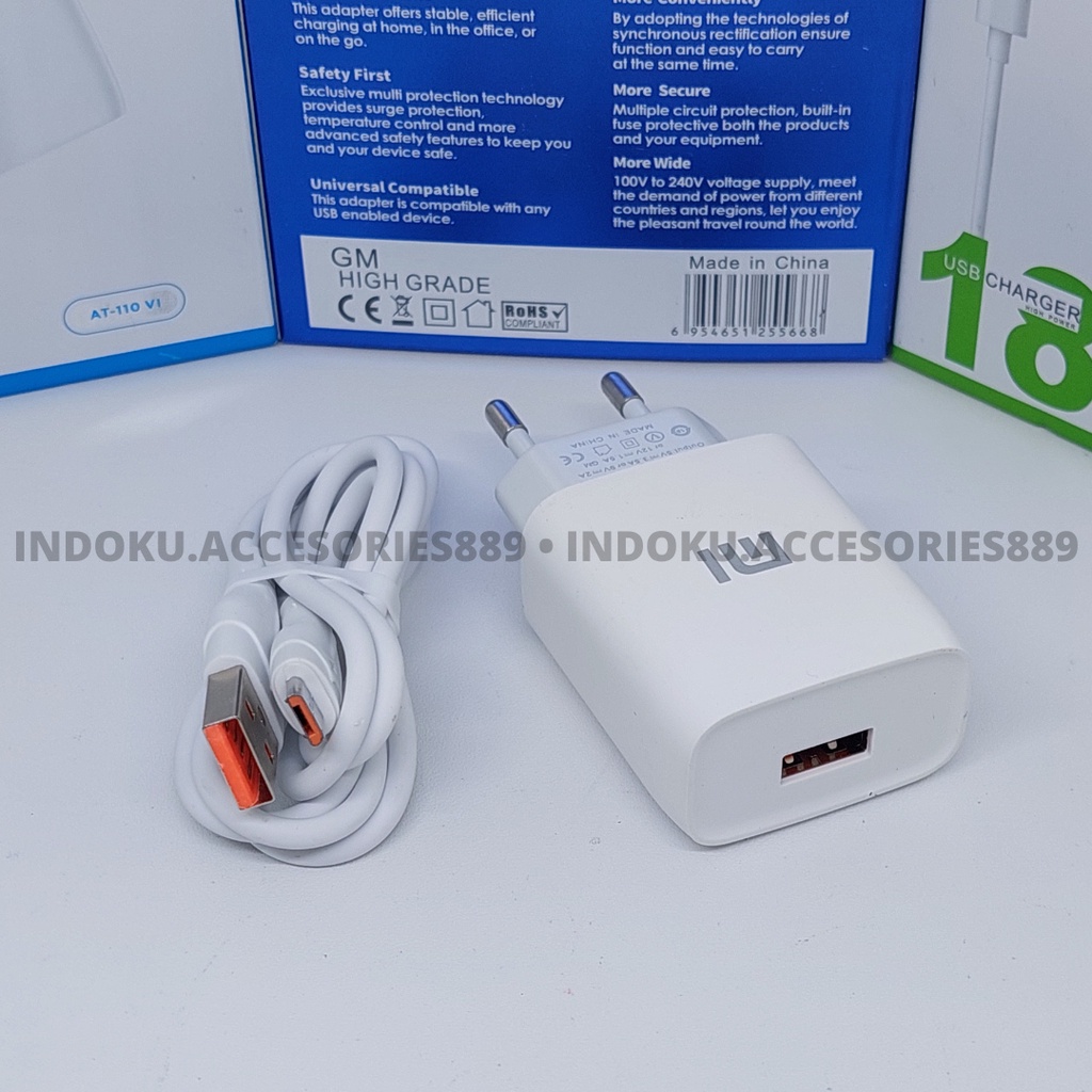 Charger Brand AT-110 18watt 2in1 Fast Charging