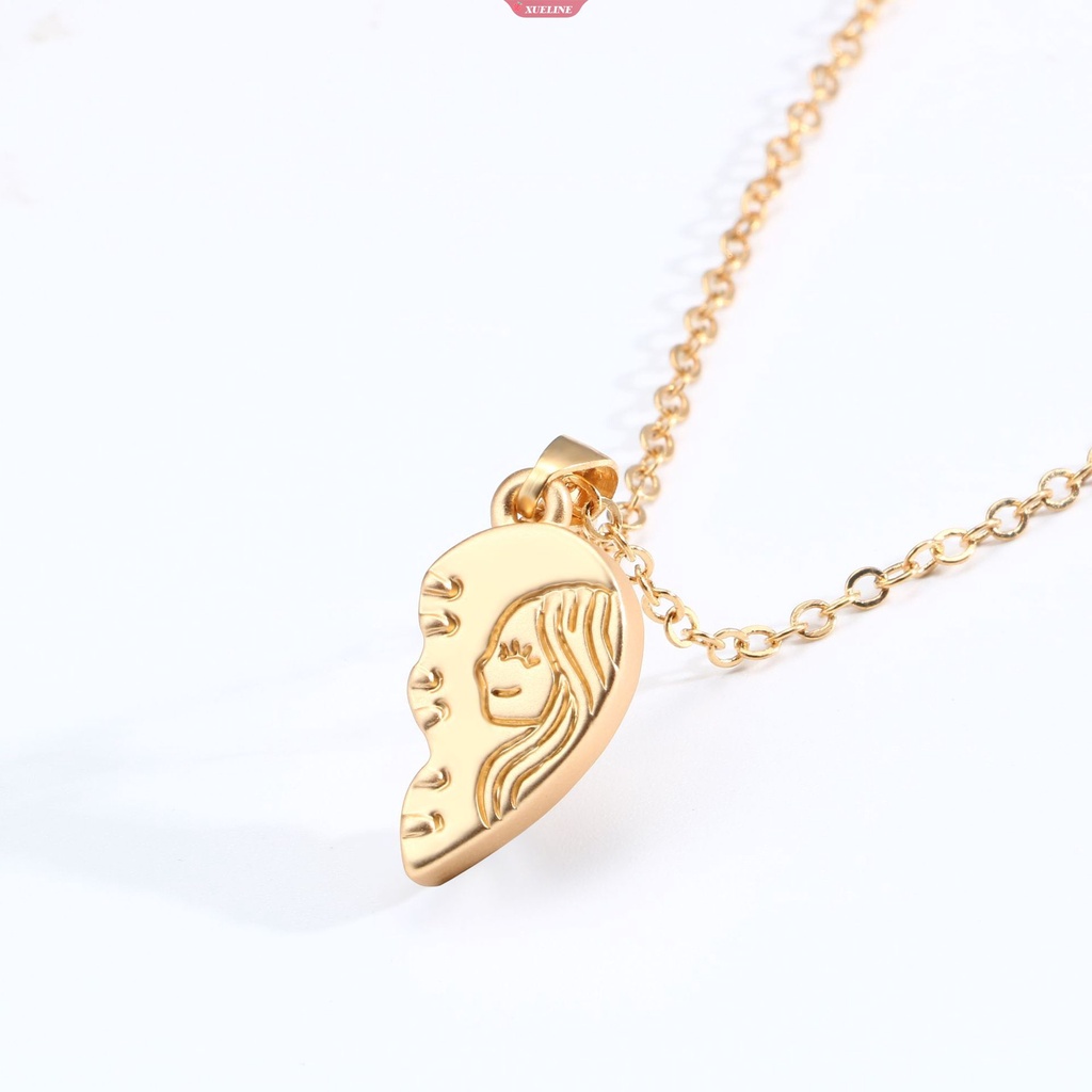 Kalung Couple Menarik Rantai Magnet Sepasang Jahitan Menarik Individualitas Kreatif Fashion Kalung Wanita Pria [ZXL]