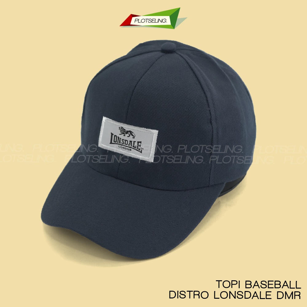 Topi Baseball Polo LONSDALE LONDON Kasual Distro Pria Wanita Abu Cream Hijau Navy Merah Bahan DMR Tebal Ukuran All Size Clip Besi