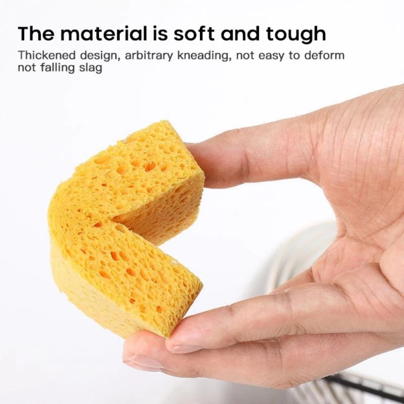 Spons Pembersih Ajaib Serbaguna Dapur Pulp Kayu Compressed Cleaning Sponge Eraser Cleaning Wash Cloth Untuk Piring Panci Dan Wajan Alat Pembersih Rumah Tangga