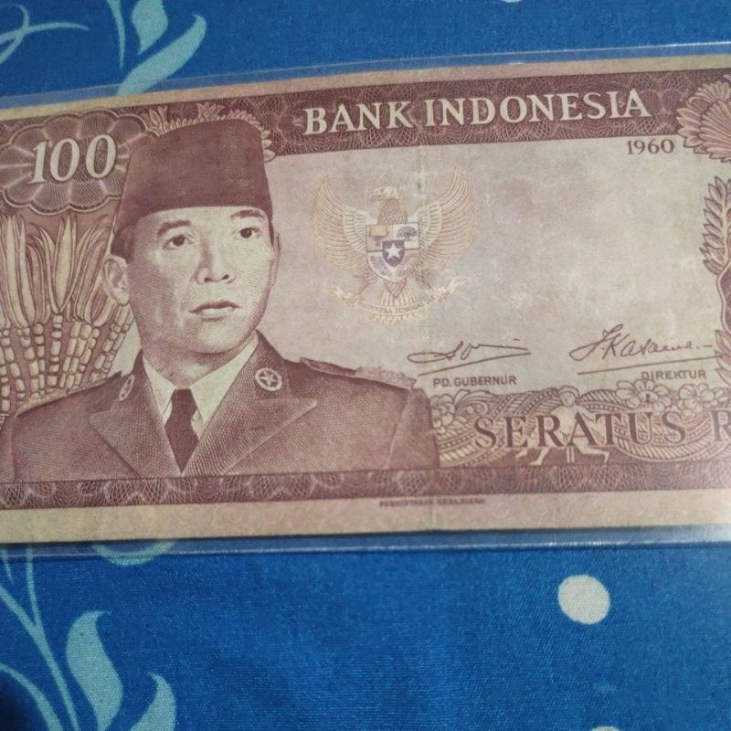 100 Rupiah Soekarno 1960 Seri X
