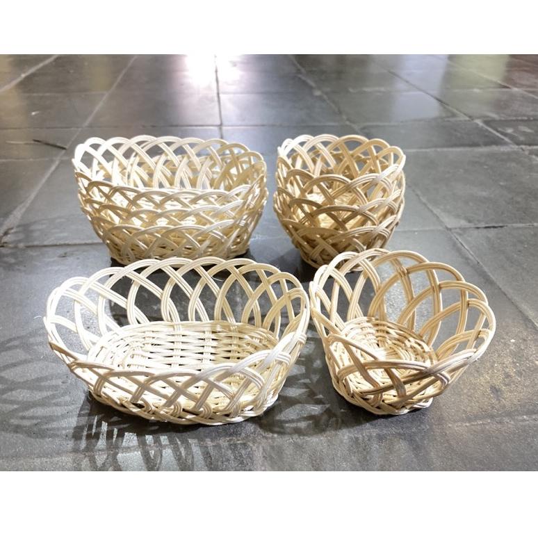 

(E-A2A)(✔) [Size S] Keranjang Buah Rotan | Kiring Rotan BULAT & OVAL Kecil Ukuran S paling laris