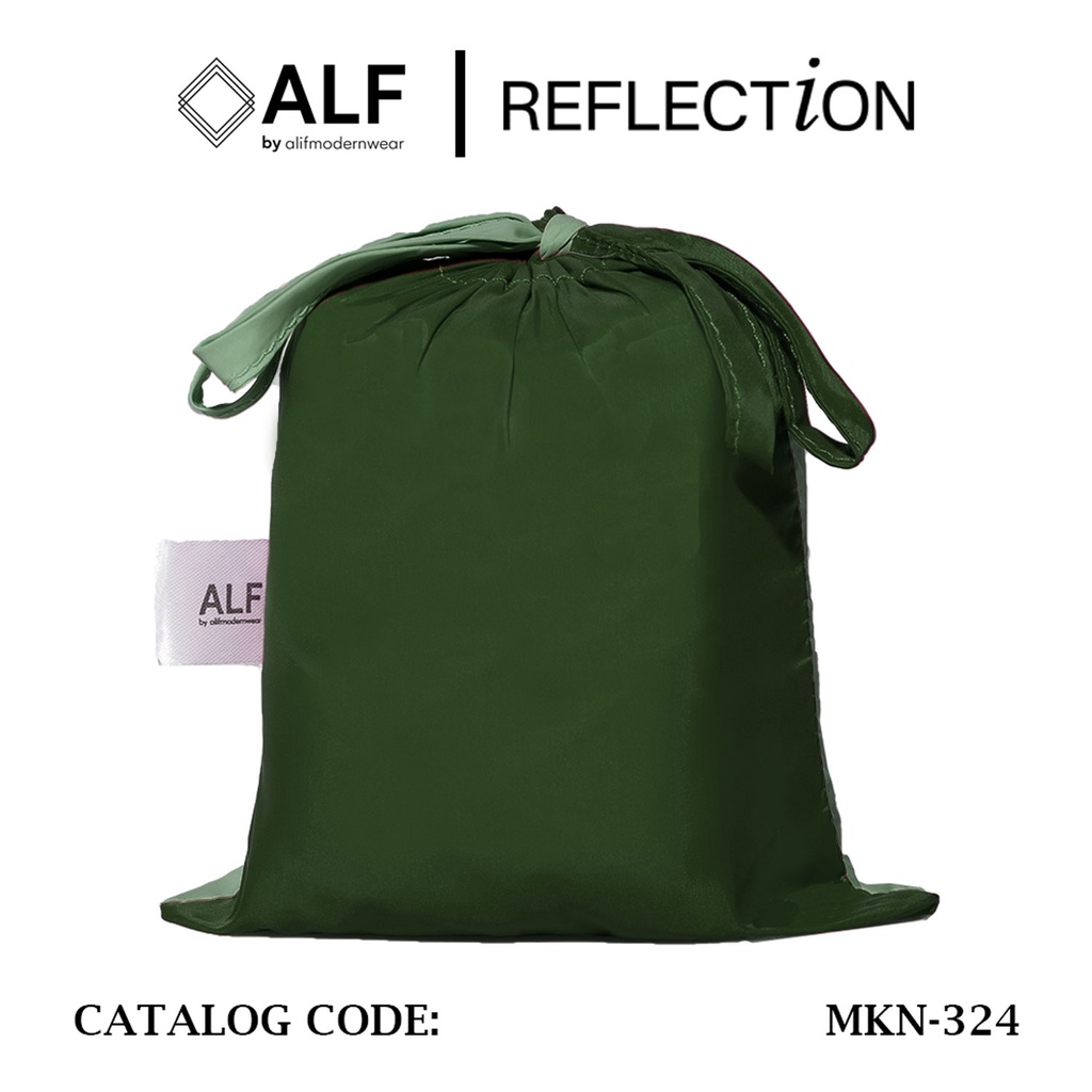 ALIF MUKENA MINI TWO TONE PARASUT PREMIUM KOREA TRAVEL - GARDENIA ( MKN-324 )