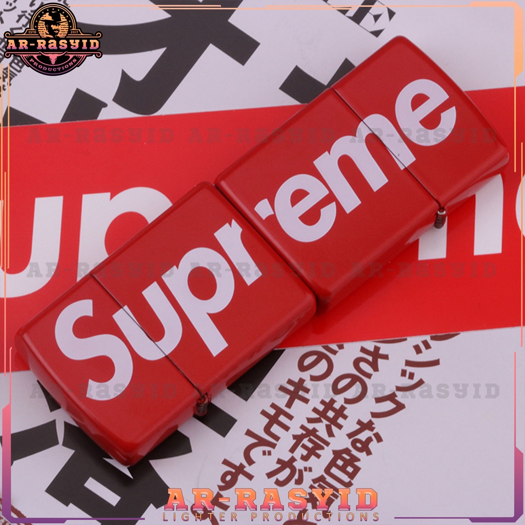 BISA COD! Korek Api Minyak Zippo Matte Merah Red Supreme