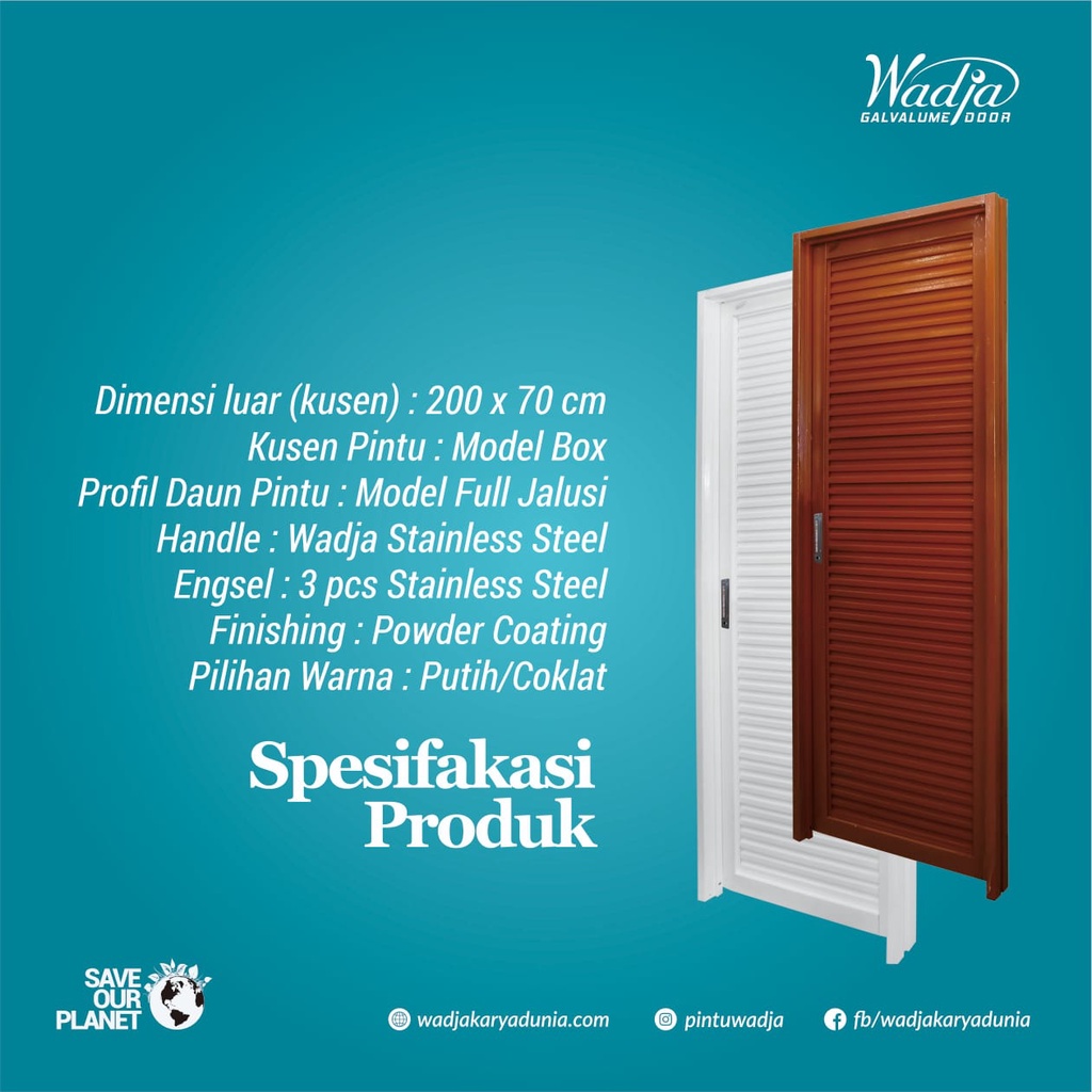 Jual Pintu Kamar Mandi Galvalum Public Door Wadja Shopee Indonesia