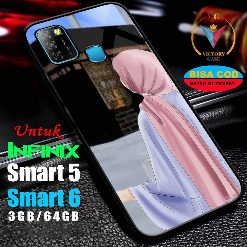 Case Hp Softcase glossy For INFINIX SMART 5 SMART 6 3GB/64GB  HJB Silikon glass Casing Handphone Pre