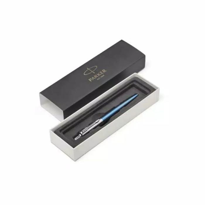 

Pulpen Parker New Jotter Waterloo Biru Muda Ct Ballpoint Klip Silver Best Seller