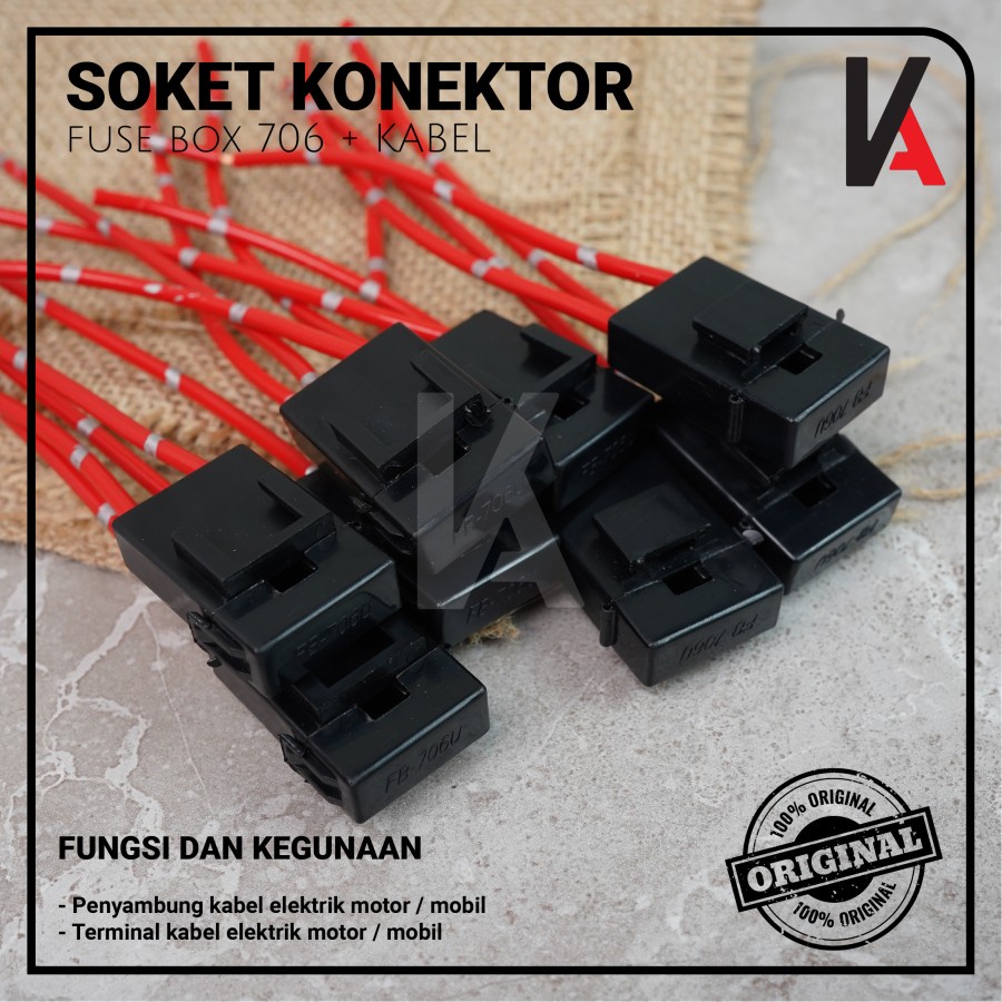 Soket Sikring 706 / Rumah Sikring / Socket Sekring Fuse Box Hitam