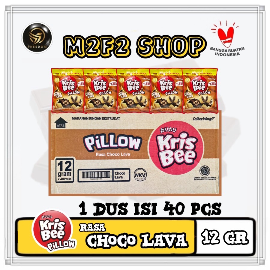 

Snack Kris Bee Pillow Choco Lava Sachet - 12 gr (Kemasan Karton)