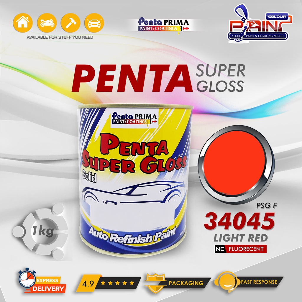 Cat Duco PENTA SUPER GLOSS NC FLUORECENT 34045 - LIGHT RED