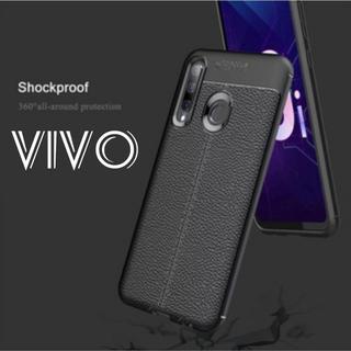 Softcase AUTOFOCUS LEATHER AUTOFOKUS KULIT JERUK VIVO Y91/Y93/Y95 Y91C Y12/Y15/Y17 Y20 Y51 2020 Y65 Y66 Y53S S1 S1 PRO V11 V15 V15 PRO NON FINGER V19 Z1 PRO