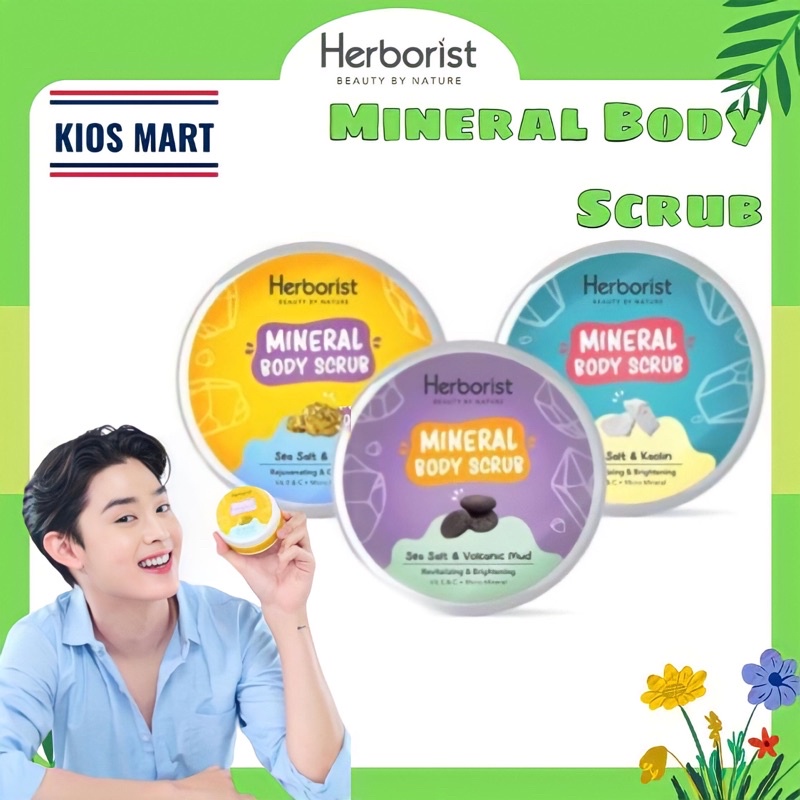 Herborist Mineral Body Scrub 200gr / Scrub Badan