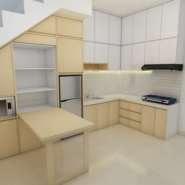 kitchen set lemari dapur hpl custom minimalis modern