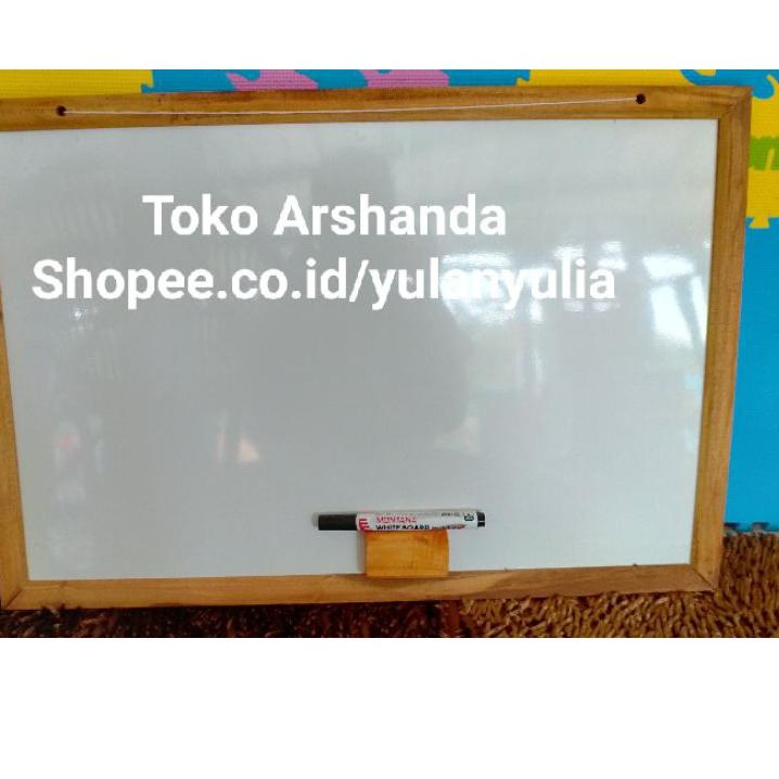 

(E1)I☎) papan tulis 40x60 white board +standing gratis spidol dan penghapus super keren