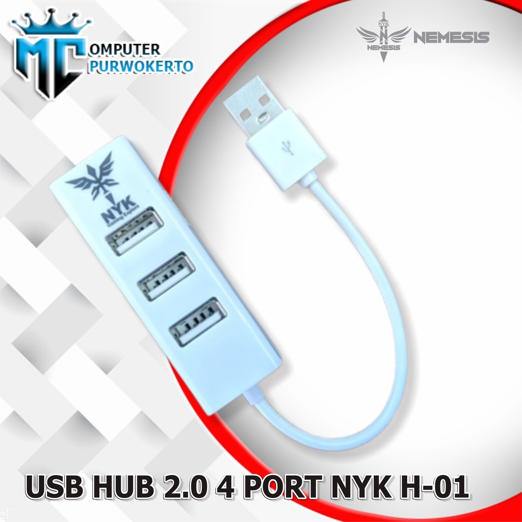 Usb Hub 2.0 4 Port Nyk H-01