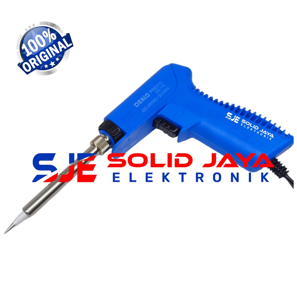 SOLDER DEKKO DQ77-N 20W 200W SOLDER TEMBAK GUN TEMBAKAN SOLDERING IRON DEKO DQ77 N DQ77N DQ 77 200 WATT 200WATT TEMBAKAN TEMBAK GUN SOLDER DUAL QUICK HEAT SOLDERING ASLI ORI ORIGINAL