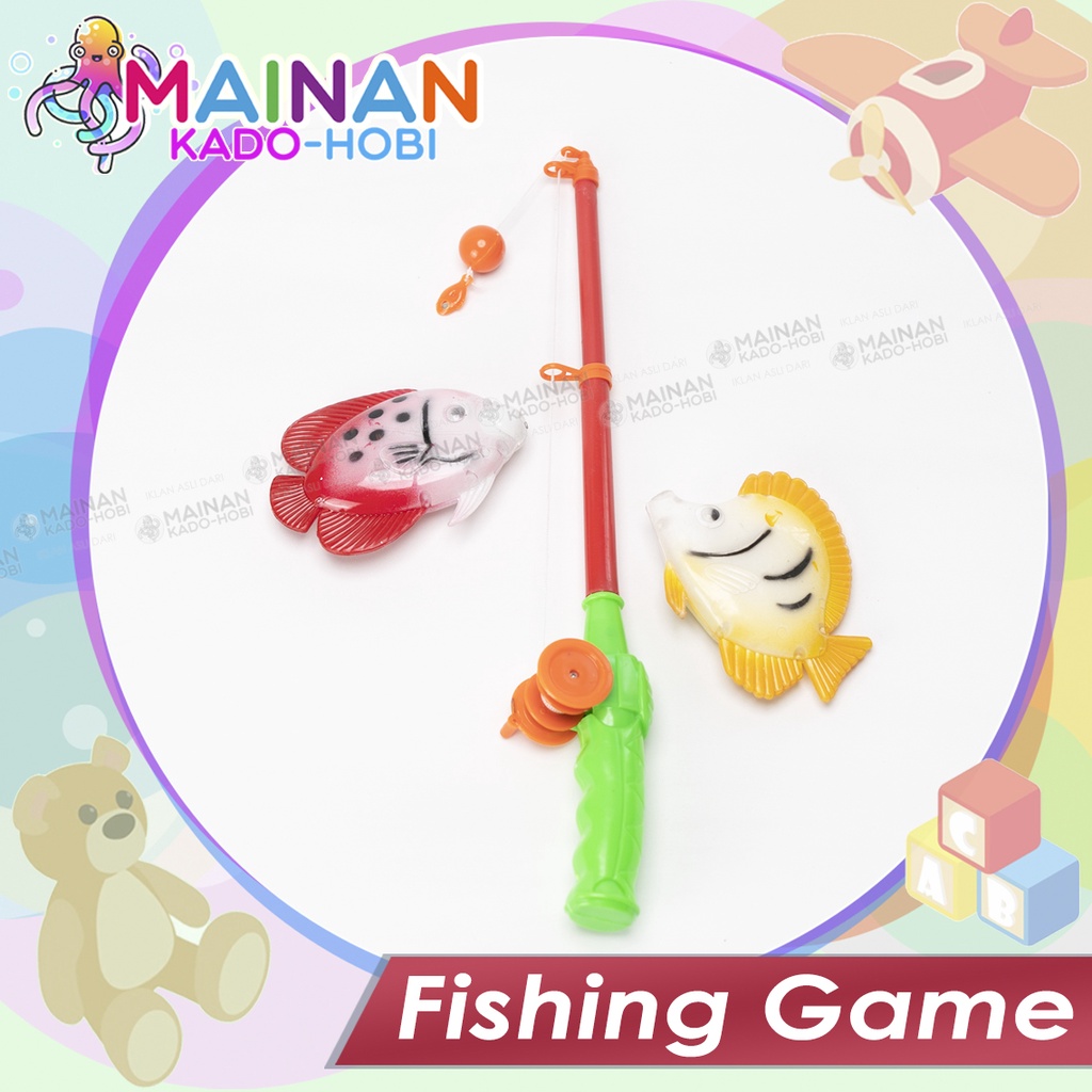 SET MAINAN MANDI ANAK PANCINGAN IKAN FISHING GAME TOYS