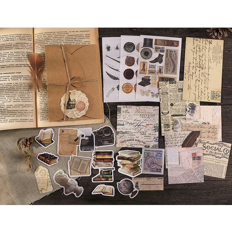 Vintage Journal Kit - Antique Deco Series (34pcs)