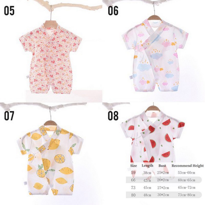 Sleepsuit Romper Bayi Kancing Kimono Baby 100% Cotton Import M254