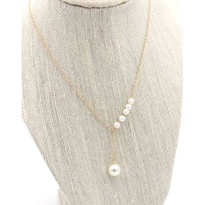 Kalung Mutiara / Necklace Pearl / Kalung Korea Rantai Mata Mutiara