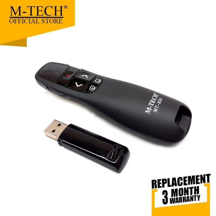 M-Tech MT-800 Original Laser Pointer Wireless Presenter MT-800