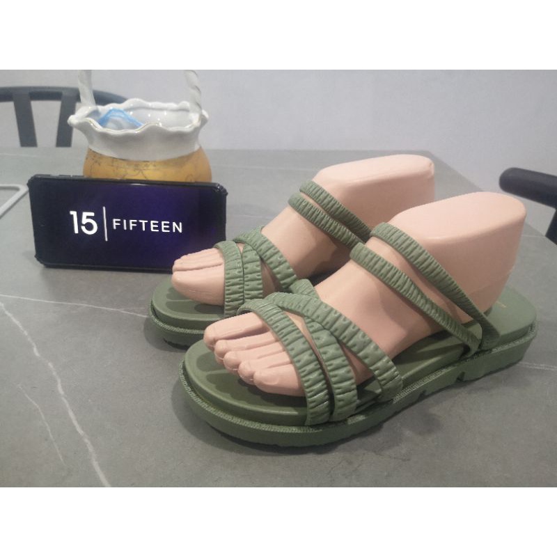 15 SHOP --- LSH- Sandal Wanita Slip On Selop Sandal Slide