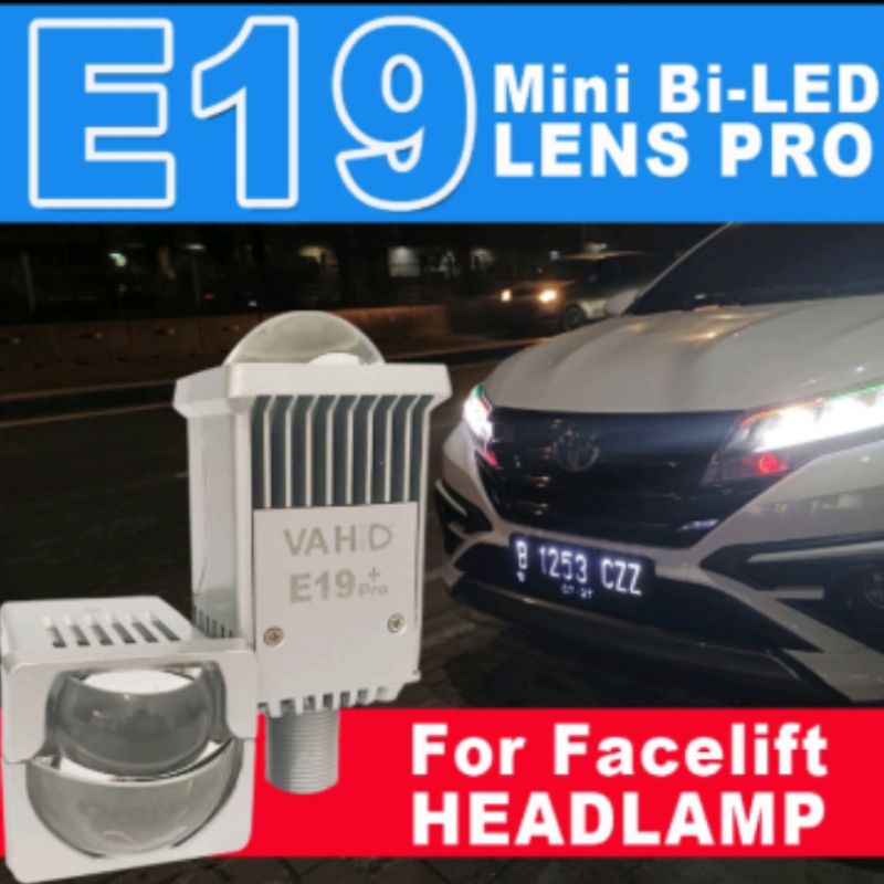 BiLED E19 Lampu H4 Projie Mini Lens Laser Lampu Tembak Projector VAHiD