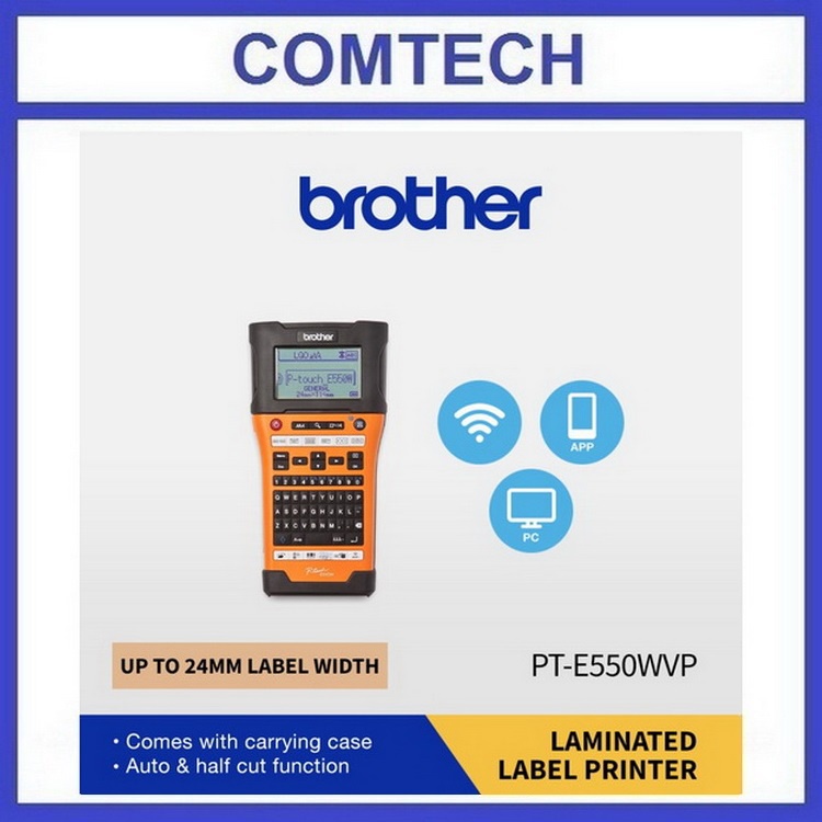 

Brother P-Touch PT-E550WVP Printer Label Laminated Sticker