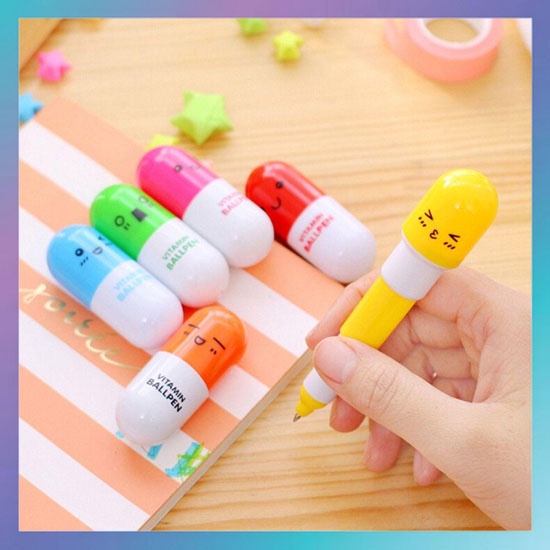 

KTM - PULPEN KAPSUL VITAMIN / PENA VITAMIN UNIK / PENA VITAMIN KAPSUL / PULPEN KAPSUL LUCU SOUVENIR