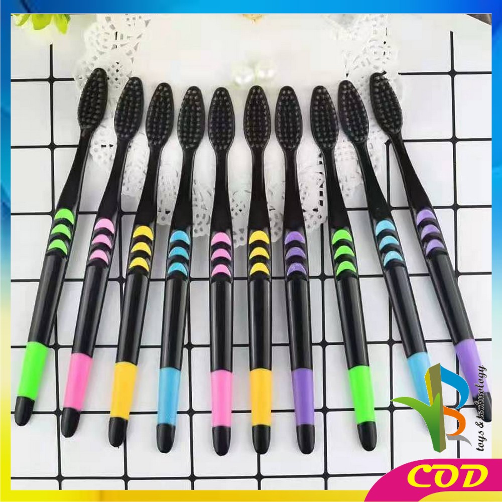 RB-C676 Sikat Gigi Dewasa 1 SET ISI 10 PCS / Sikat Gigi Nano Tech Bahan Lembut 1 Pack Tootbrush Double Care Sensitive