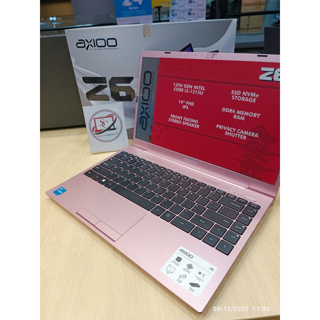 Laptop 2022 Axioo MyBook Z6 Metal Intel I3 1215U 8GB 256GB 14 FHD IPS BL Windows 11 Libre office