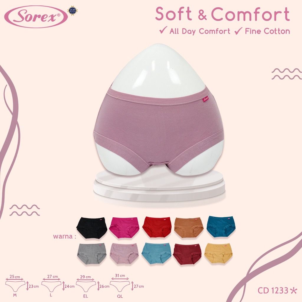 Sorex CD Basic Soft Comfort  CD1233 - Celana Dalam Ibu