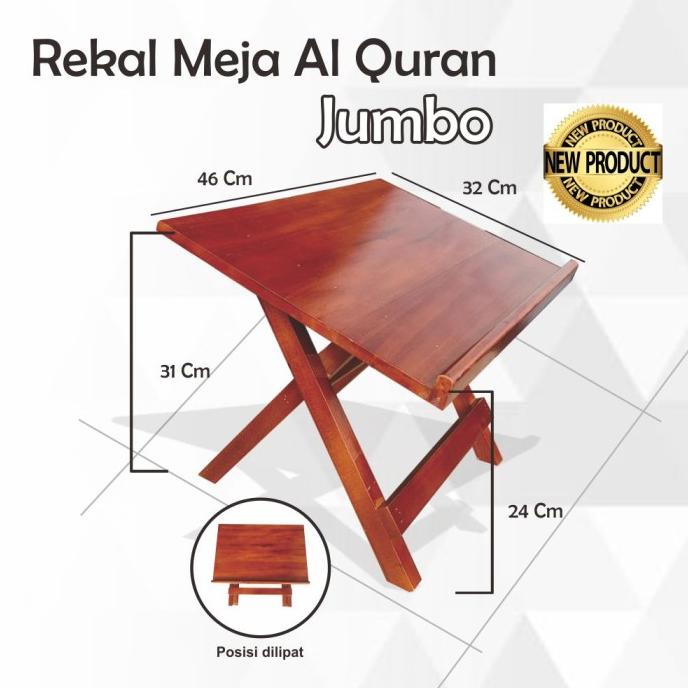 Rekal /meja Tatakan Al Quran Ukuran Jumbo