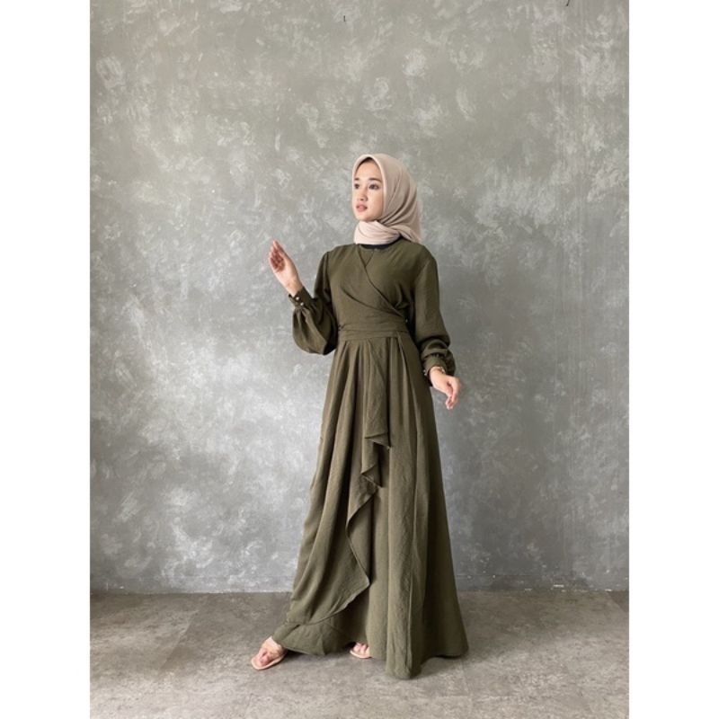 DRESS REMAJA TERBARU /CRINCLE AIRFLOW  /GAMIS WANITA KEKINIAN/BRESMAID/GAMIS KONDANGAN CRINCLE MEWAH TERBARU VIRAL SALISA MAXY DRESS