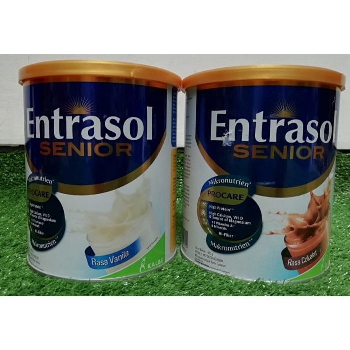 

[NEW] Entrasol Senior Coklat 400gr Susu LANSIA Chocolate KALBE - FullPackDus, BAWAH 5 BULAN