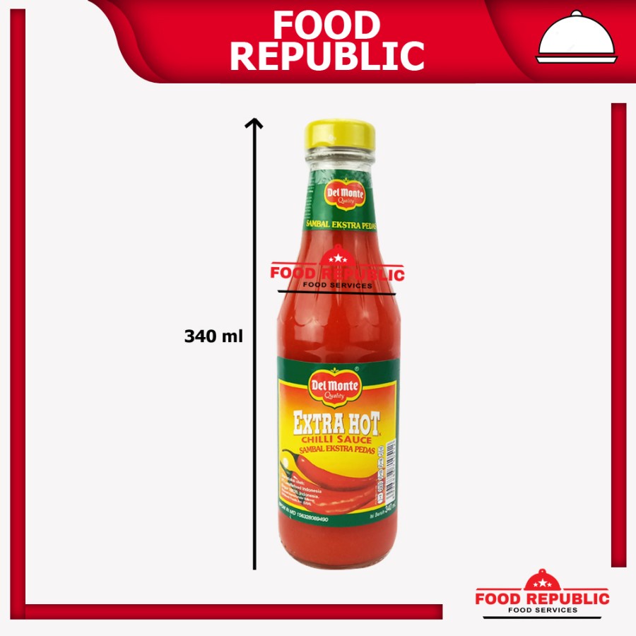 

DEL MONTE EXTRA HOT CHILLI SAUCE 340 ML DELMONTE SAMBAL EXTRA PEDAS