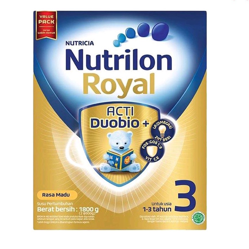 

Nutrilon Royal 3 Vanila / Madu 1800gr / Toko Susu Lengkap Murah