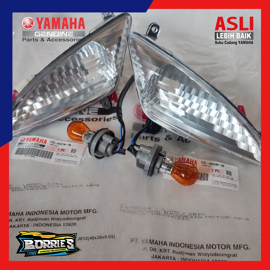 SEN SEIN ASSY DEPAN MIO LAMA SPORTY BOHLAM GEDE SOKET 3 ORIGINAL ORI YAMAHA