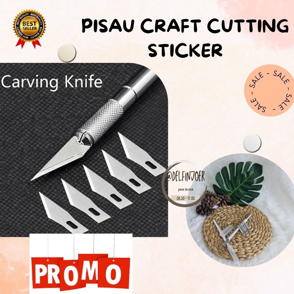 

❤Cutter Pen Pisau Ukir Craft Cutting Stiker | Pen Sticker Craft Cutter Stiker Knife Metal | Pisau Presisi Cutting Pen Sticker Craft