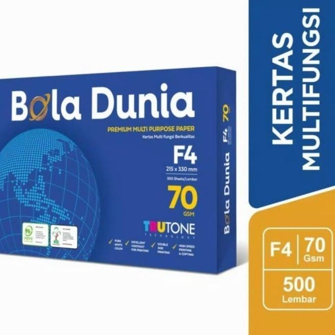 

Kertas HVS Folio Bola Dunia F4 70 / RIM