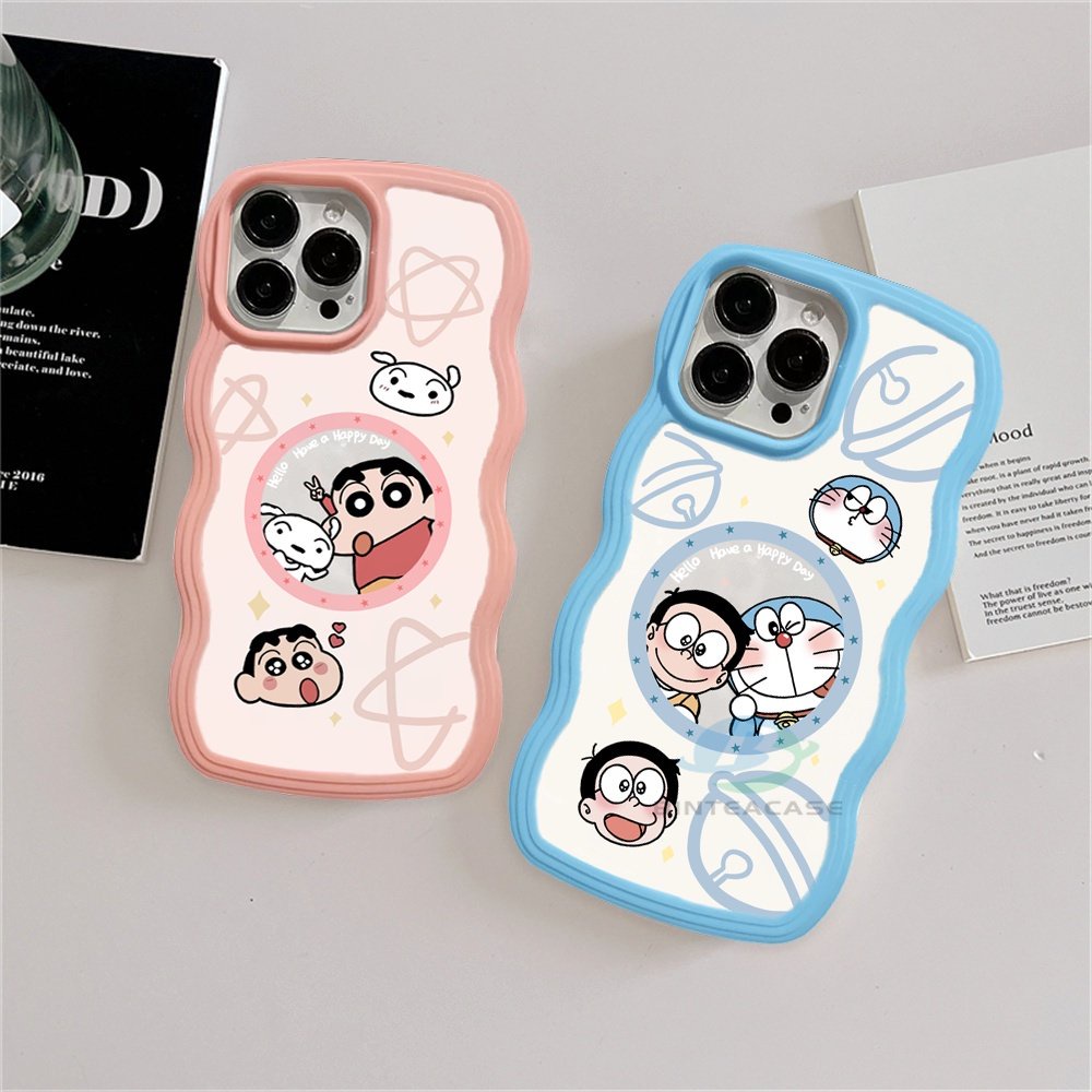 Casing TPU Realme C30 C31 C35 C21Y C25Y RealmeC11 C25 C17 C15 C12 C3 C2 Realme 8i 7i 5 5i 6i 7 Pro Motif Doraemon