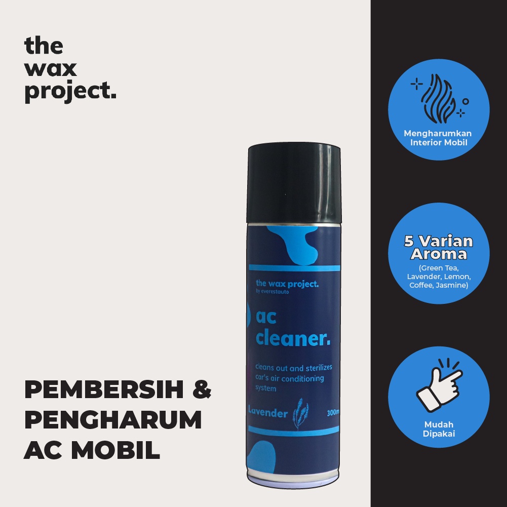 AC Cleaner Lavender - Pembersih AC Mobil Foam Busa & Disinfectant Ruangan Mobil