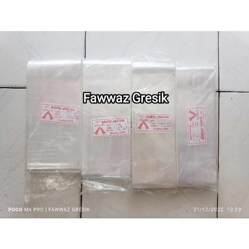 Plastik PP Roll Tebal 0.3 / PP Rol Bening Lebar 8 9 10 11 cm / Plastik Rol Bening / Plastik PP Roll