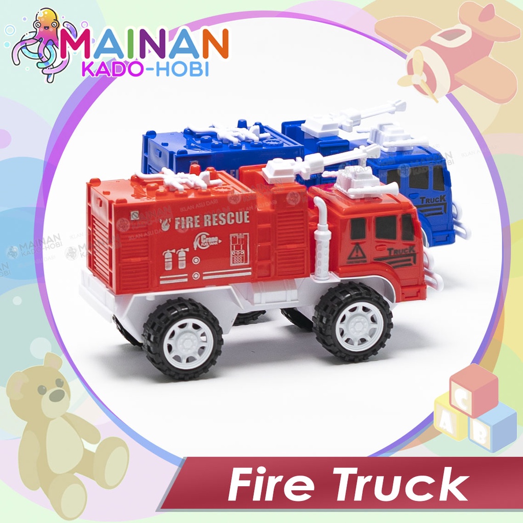 MAINAN ANAK DIECAST MOBIL PEMADAM KEBAKARAN FIRE TRUCK ENGINE RESCUE